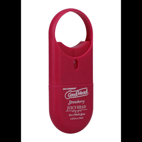 Doc Johnson Juicy Head Spray para la sequedad bucal para llevar, fresa, 0.3 fl oz