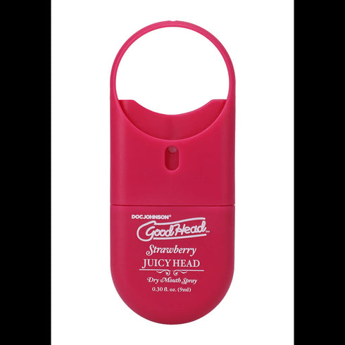Doc Johnson Juicy Head Spray para la sequedad bucal para llevar, fresa, 0.3 fl oz