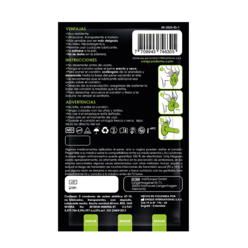 Preservativos Uniq Megasex Pack 3