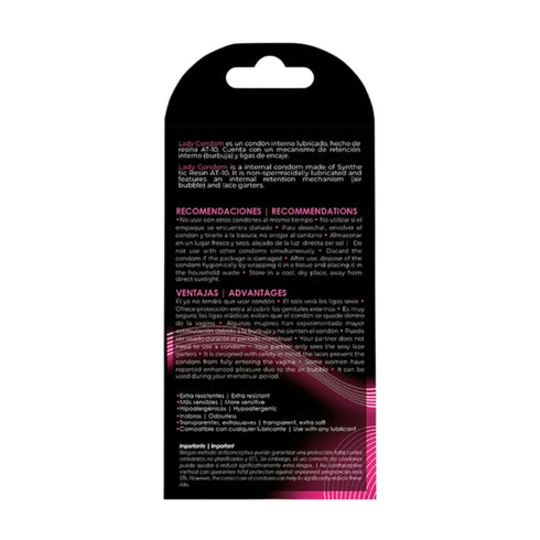 Uniq Lady Condones Femeninos Caja 3