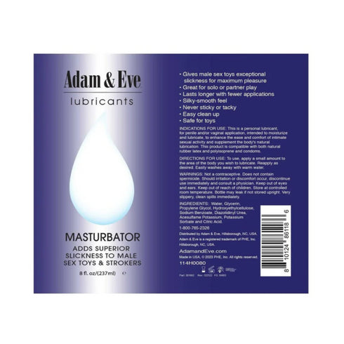 Lubricante masturbador Adam & Eve
