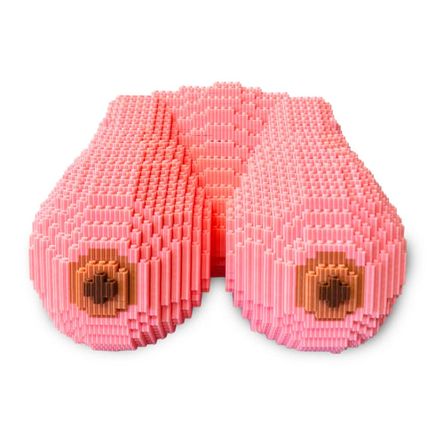 Juego de construcción de pechos en 3D Cock Blocks Rack & Stack