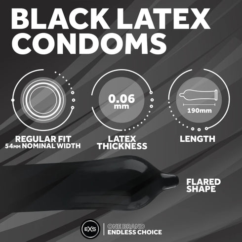 EXS Black Latex 12 Pack