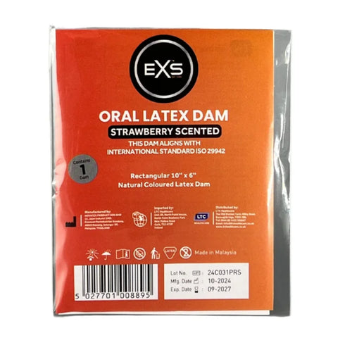 EXS Oral Dams Strawberry