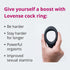 Anillo vibrador en forma de C Lovense Diamo, controlado mediante aplicación, negro
