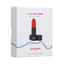 Retail box packaging view for the white Lovense Exomoon Bluetooth Mini Lipstick Vibrator.