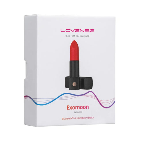 Vibrador de bala con forma de pintalabios secreto con control remoto Lovense Exomoon