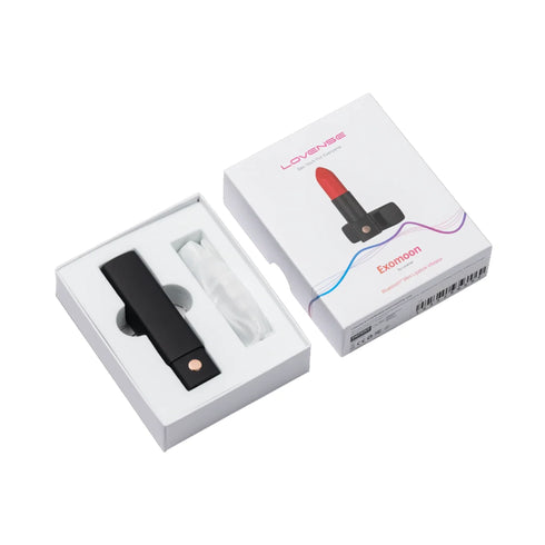 Vibrador de bala con forma de pintalabios secreto con control remoto Lovense Exomoon