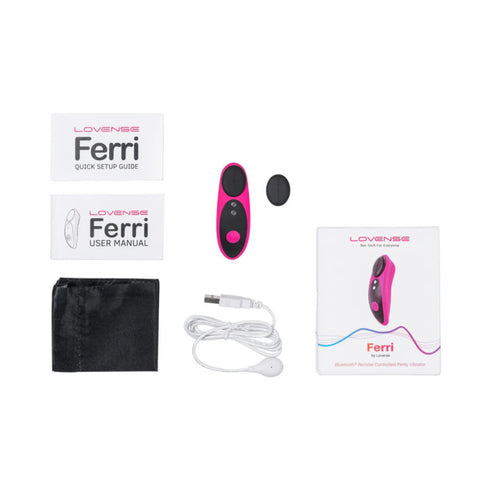 Masajeador de bragas para el clítoris con vibración, control mediante aplicación y fijación magnética Lovense Ferri
