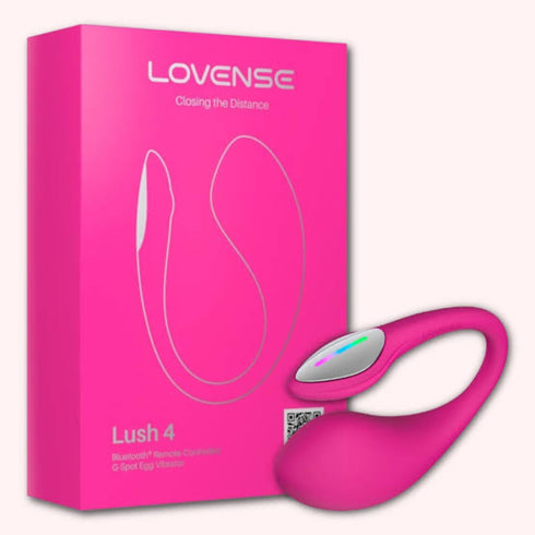 Huevo de punto G Lovense Lush 4 Pink con Bluetooth y control mediante aplicación
