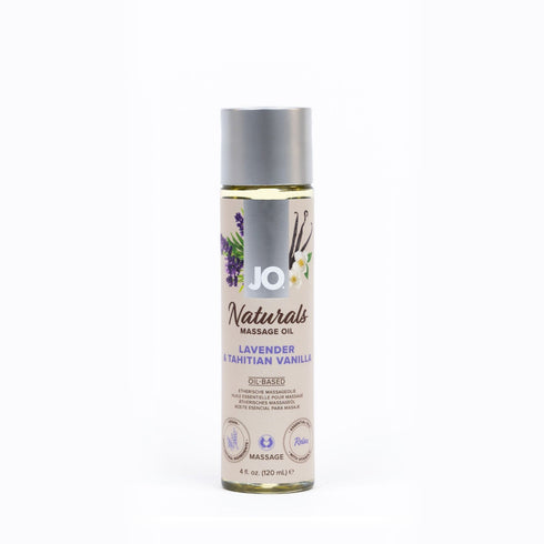 JO Naturals Massage Oil Lavender & Tahitian Vanilla 4 fl.oz