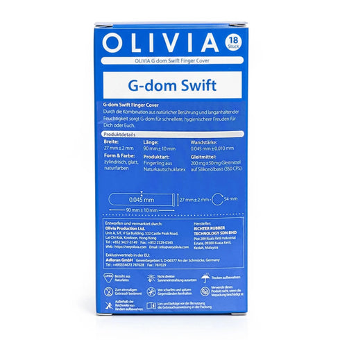 Olivia G-Dom Swift Finger Cover 18 Pack