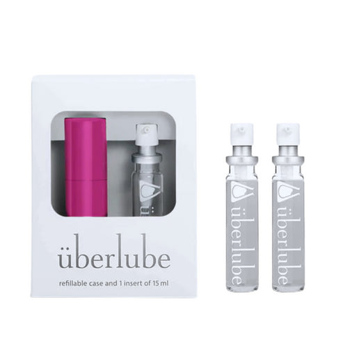 überlube Pink Good-to-Go Traveler Set y dos recambios de 15 ml