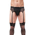 Conjunto de liguero de encaje Prowler negro L