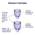 Satisfyer Feel Confident Menstrual Cups Lilac