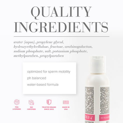 JO Actively Trying Fertility Friendly Lubricante personal a base de agua 4 fl oz