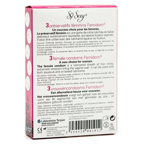 Caja de condones femeninos tan sexy 3