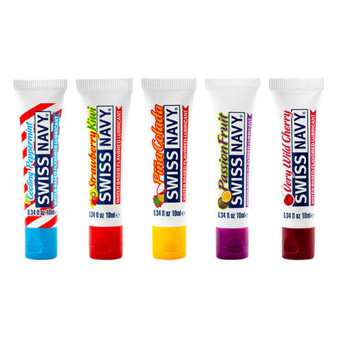 Swiss Navy Sabored Lubes Sampler 5x10ml