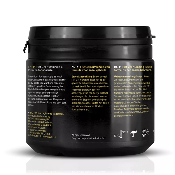BUTTR Gel anestésico para fist 16.9 fl.oz