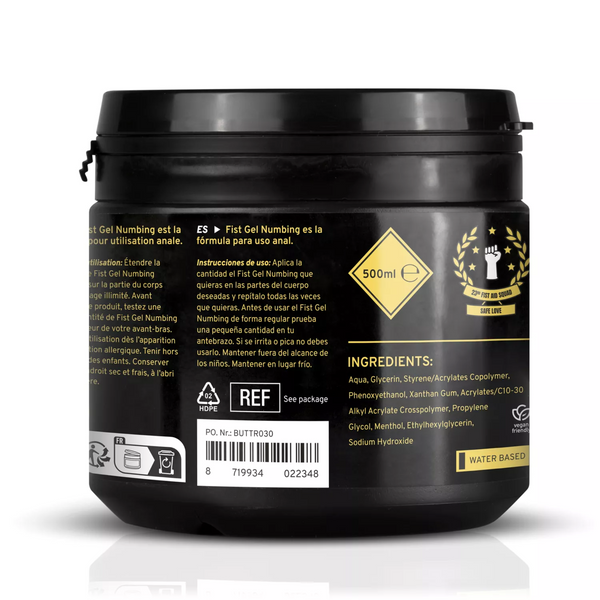 BUTTR Gel anestésico para fist 16.9 fl.oz