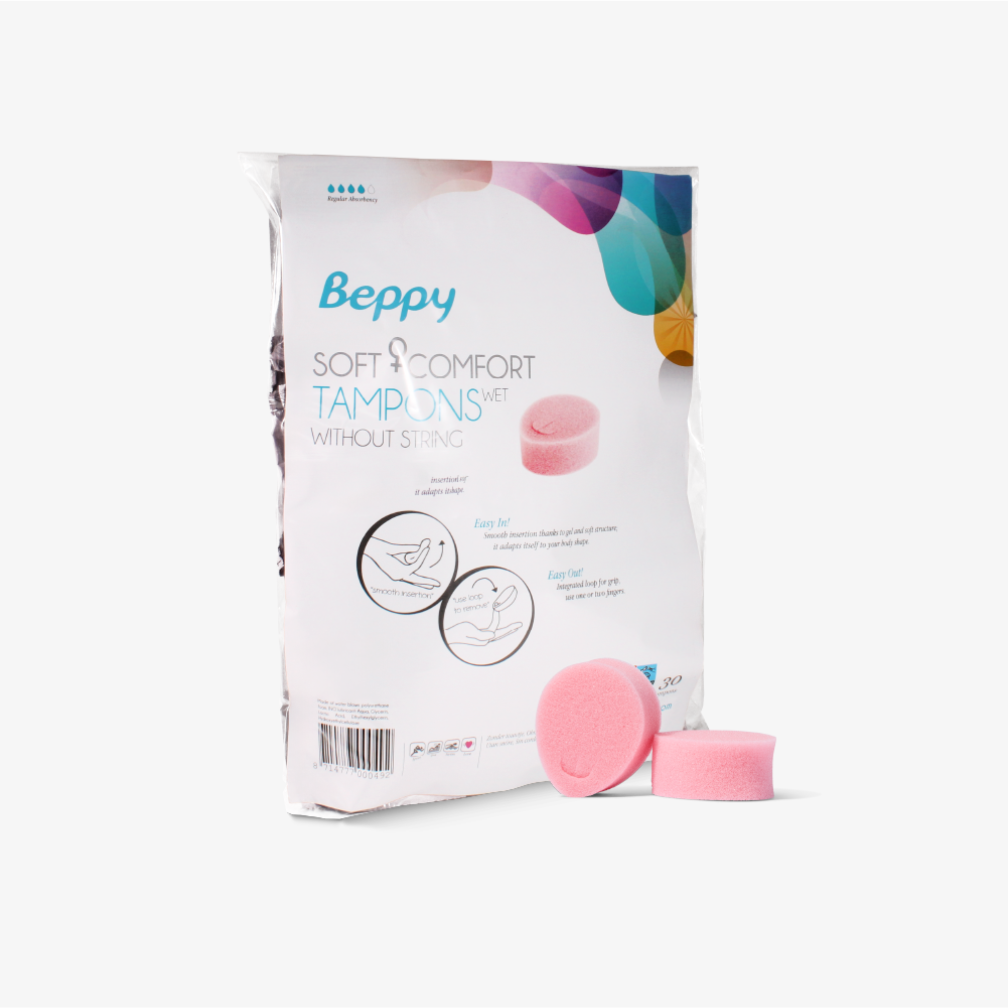 Tampones Beppy Soft Comfort WET, paquete de 30 Imagen secundaria del producto