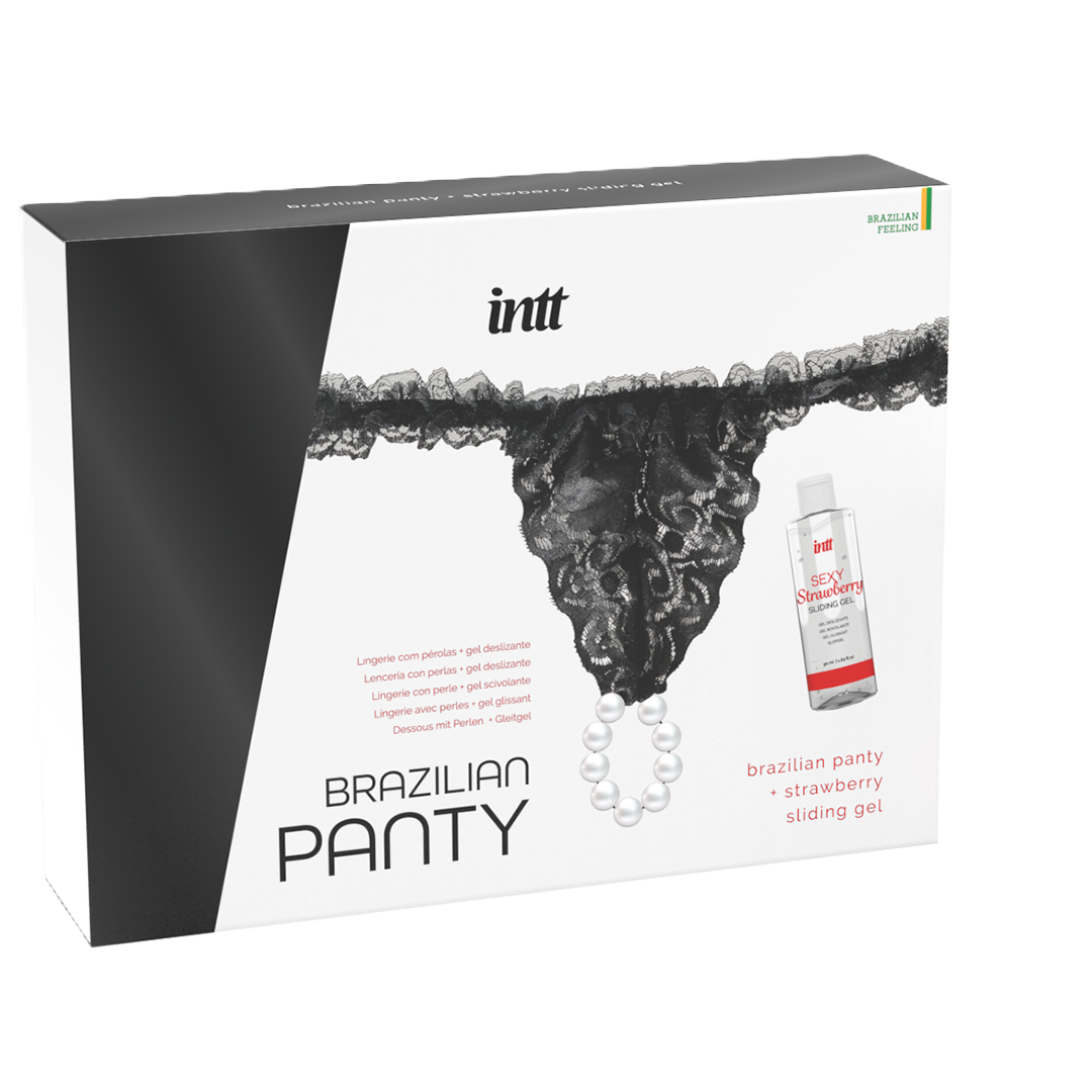 intt Brazilian Black Panty & Lube Kit Imagen principal del producto