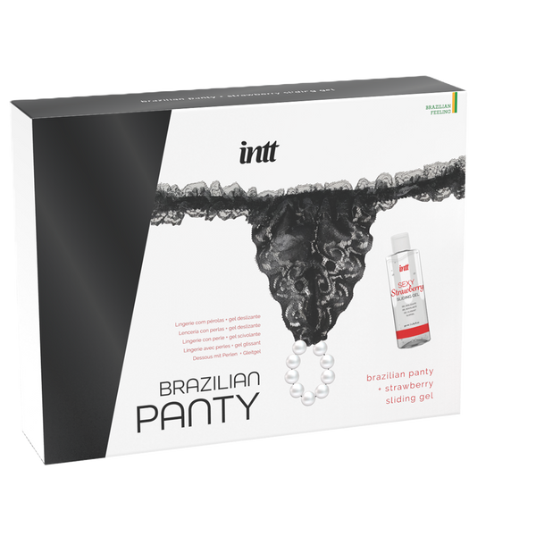 intt Brazilian Black Panty & Lube Kit