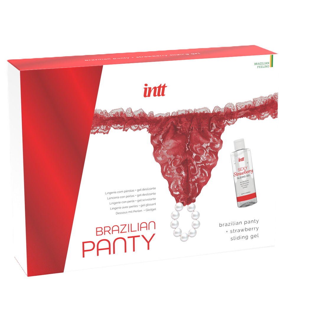 intt Brazilian Red Panty & Lube Kit Imagen principal del producto