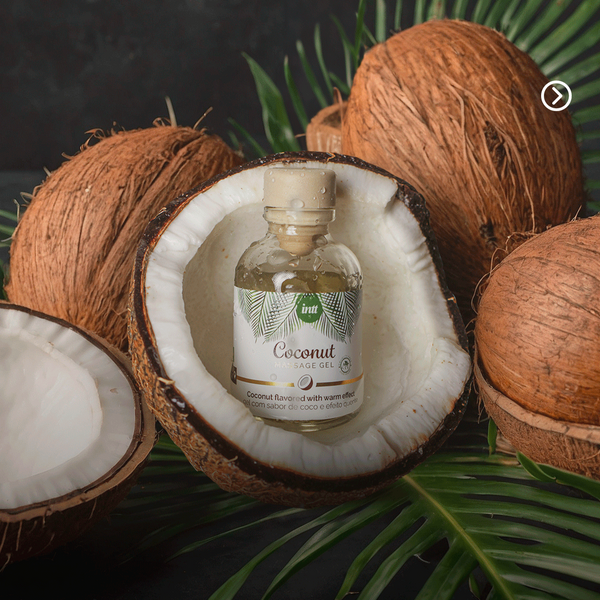 intt Vegan Coconut Kissable Massage Gel 1 fl.oz