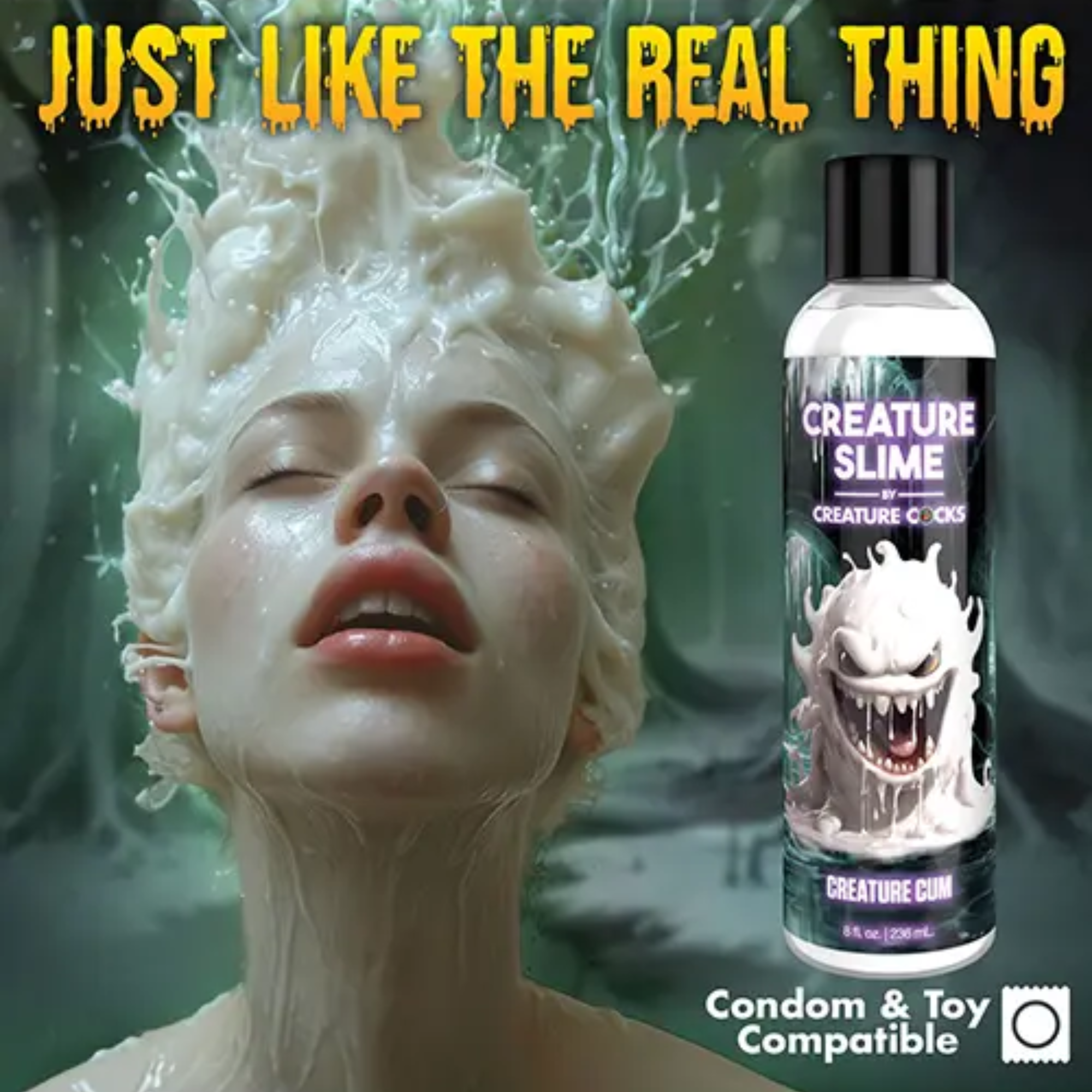 Lubricante de semen de criatura Slime, eyaculación sin aroma, 237 ml Imagen secundaria del producto