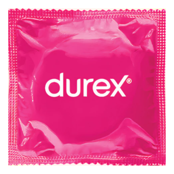 Durex Pleasuremax individual wrapper condom in the white background.