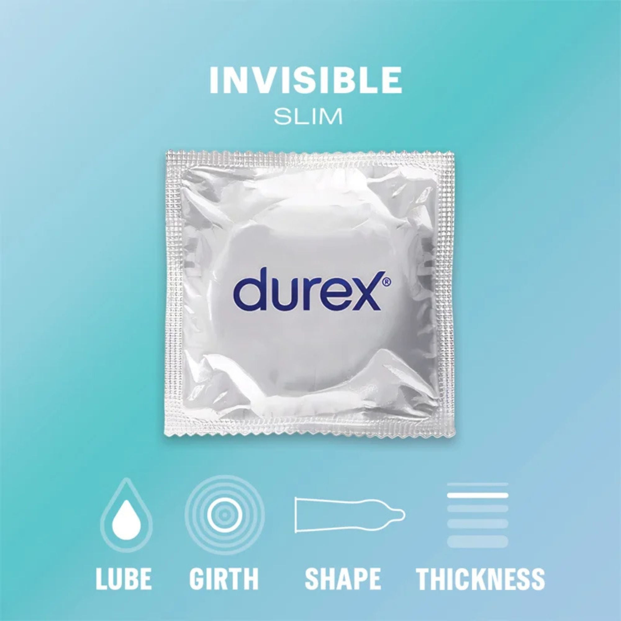 Durex Invisible SLIM Paquete de 10 Imagen secundaria del producto