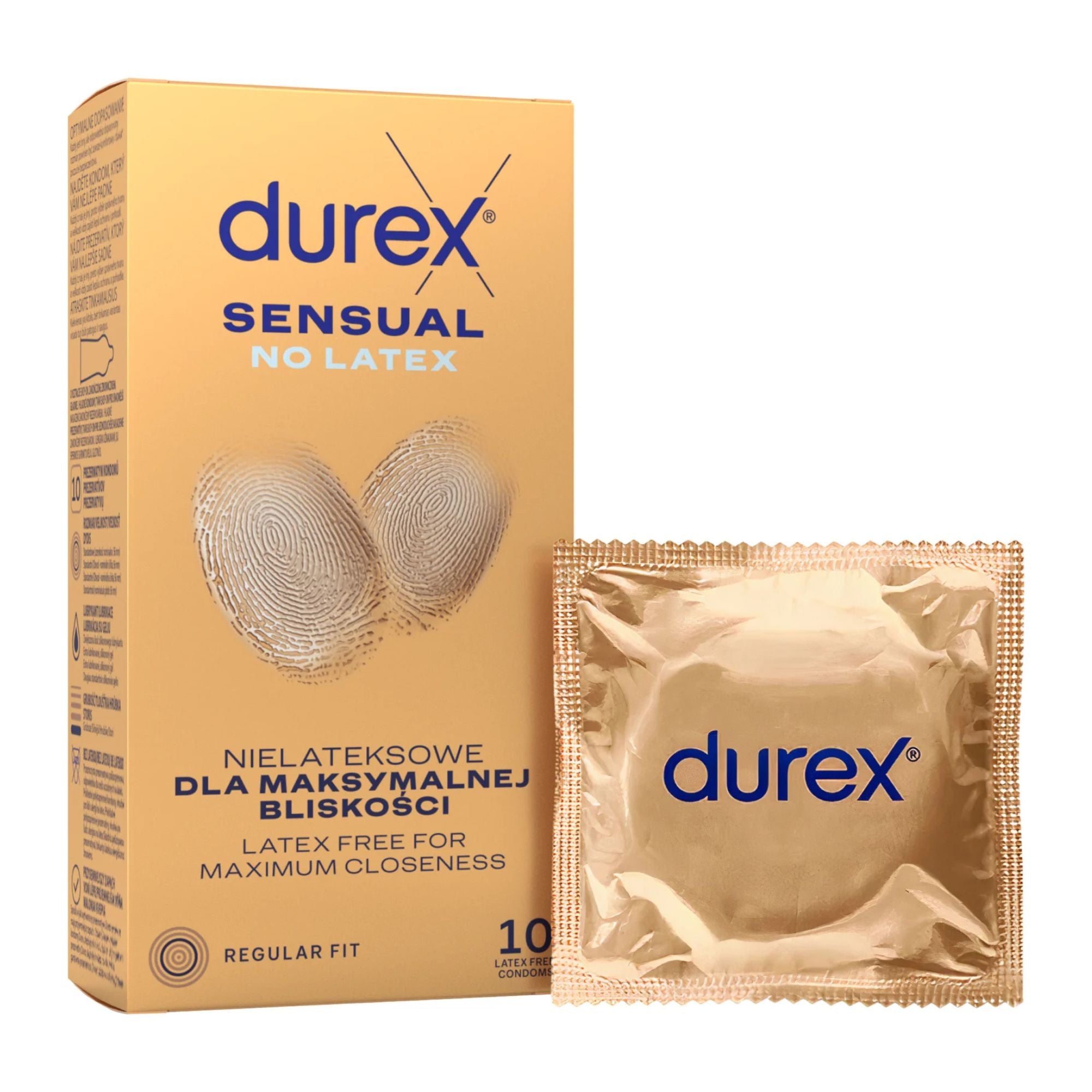 Durex Sensual Sin Látex Caja 10 Imagen secundaria del producto