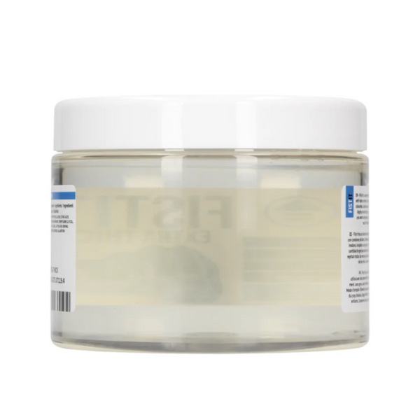 Back view of the 500ml lubricant jar, showing the clear product through the container.