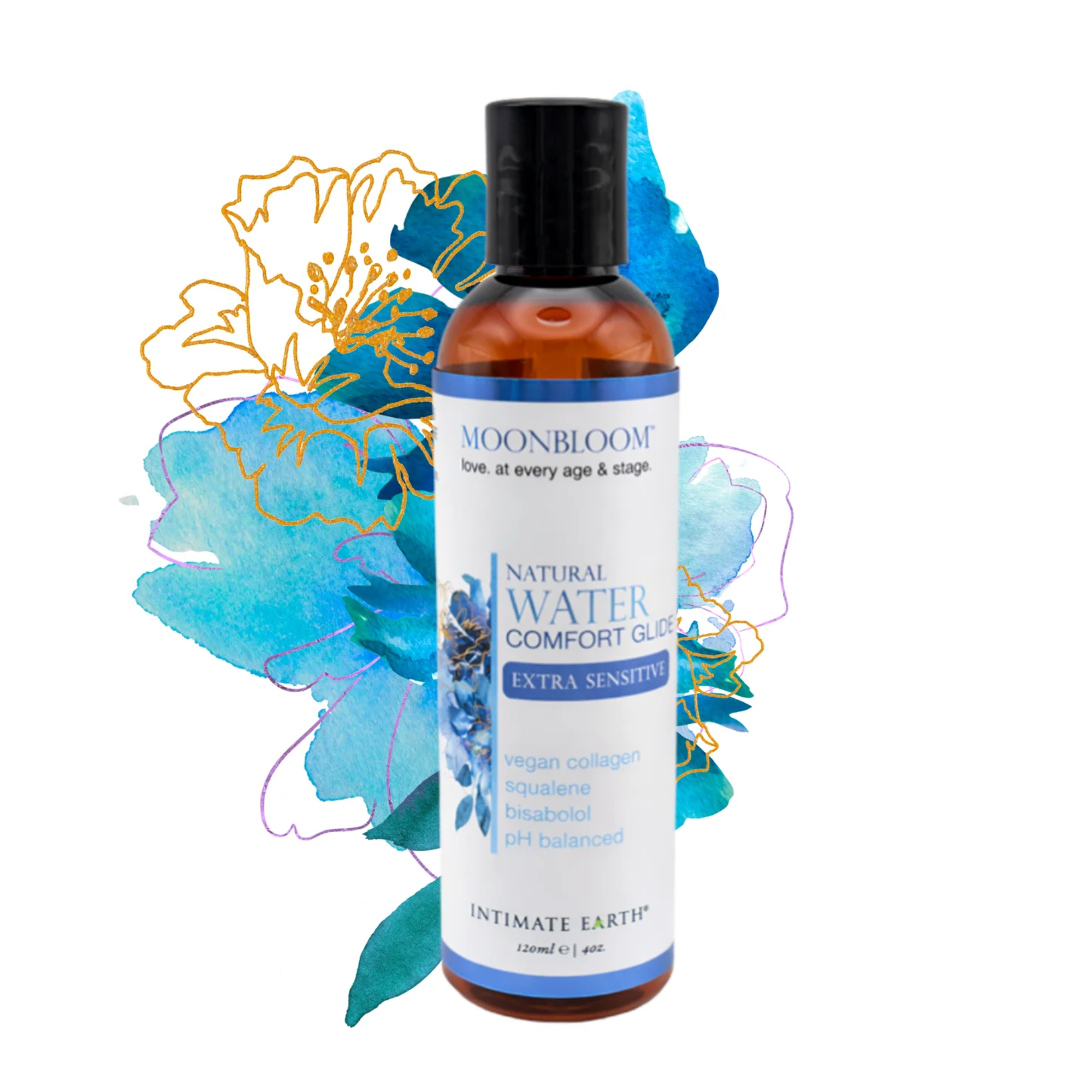 Lubricante natural a base de agua Intimate Earth Moon Bloom Comfort Glide Imagen secundaria del producto