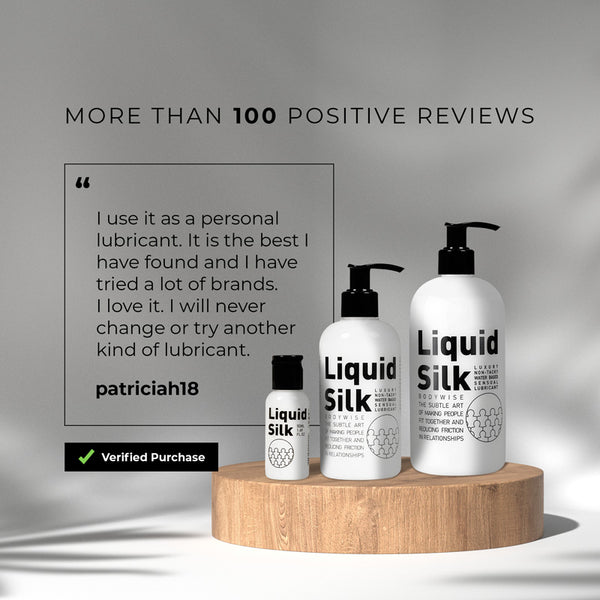 Liquid Silk Lube luxury non-tacky water based sensual lubricant 