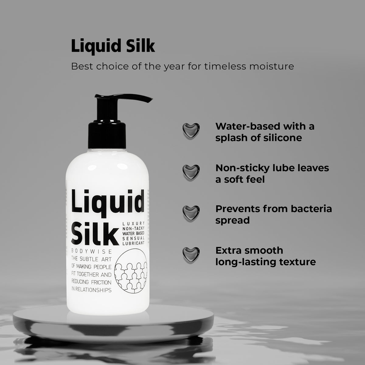 Liquid Silk Lube luxury non-tacky water based sensual lubricant 