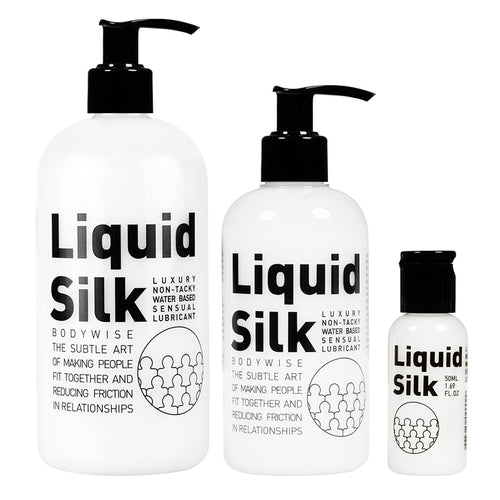 Liquid Silk Lube luxury non-tacky water based sensual lubricant 