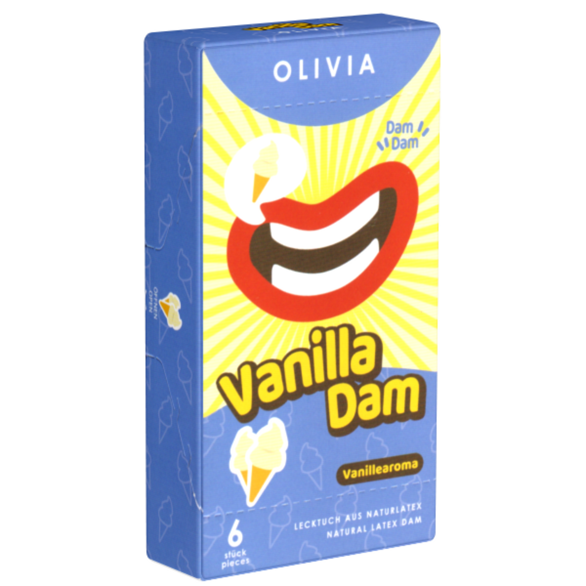Olivia Vanilla Dams Pack 6 | WorldCondoms Imagen principal del producto