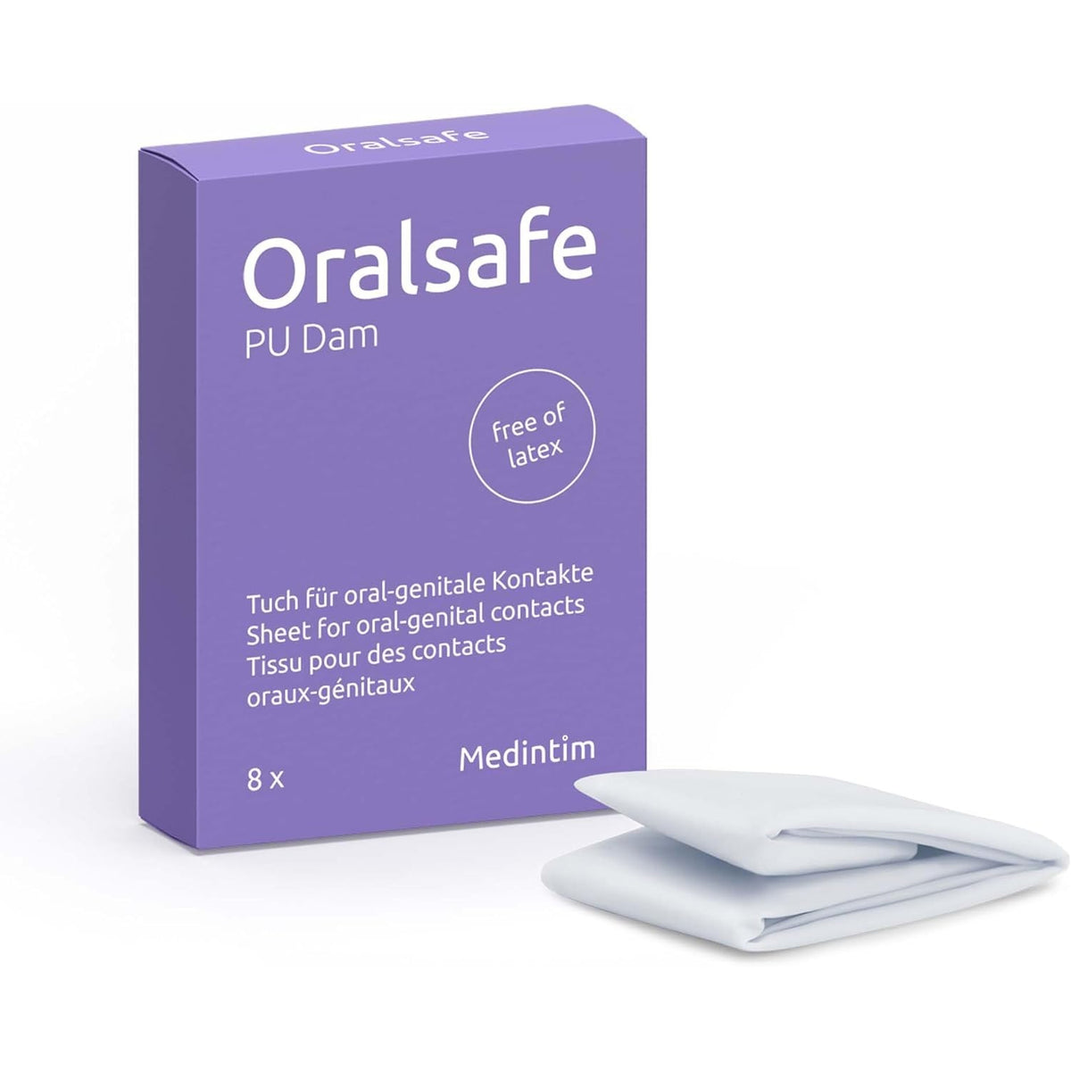Oral Safe PU Vanilla Dams Pack 8 | WorldCondoms