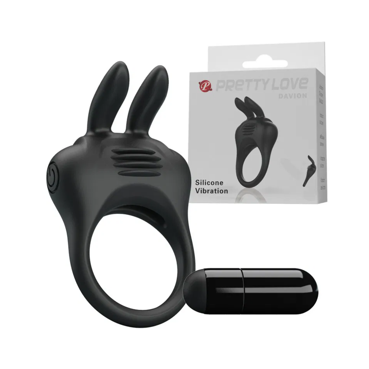 Pretty Love Davion Vibrating C-Ring | WorldCondoms Imagen principal del producto