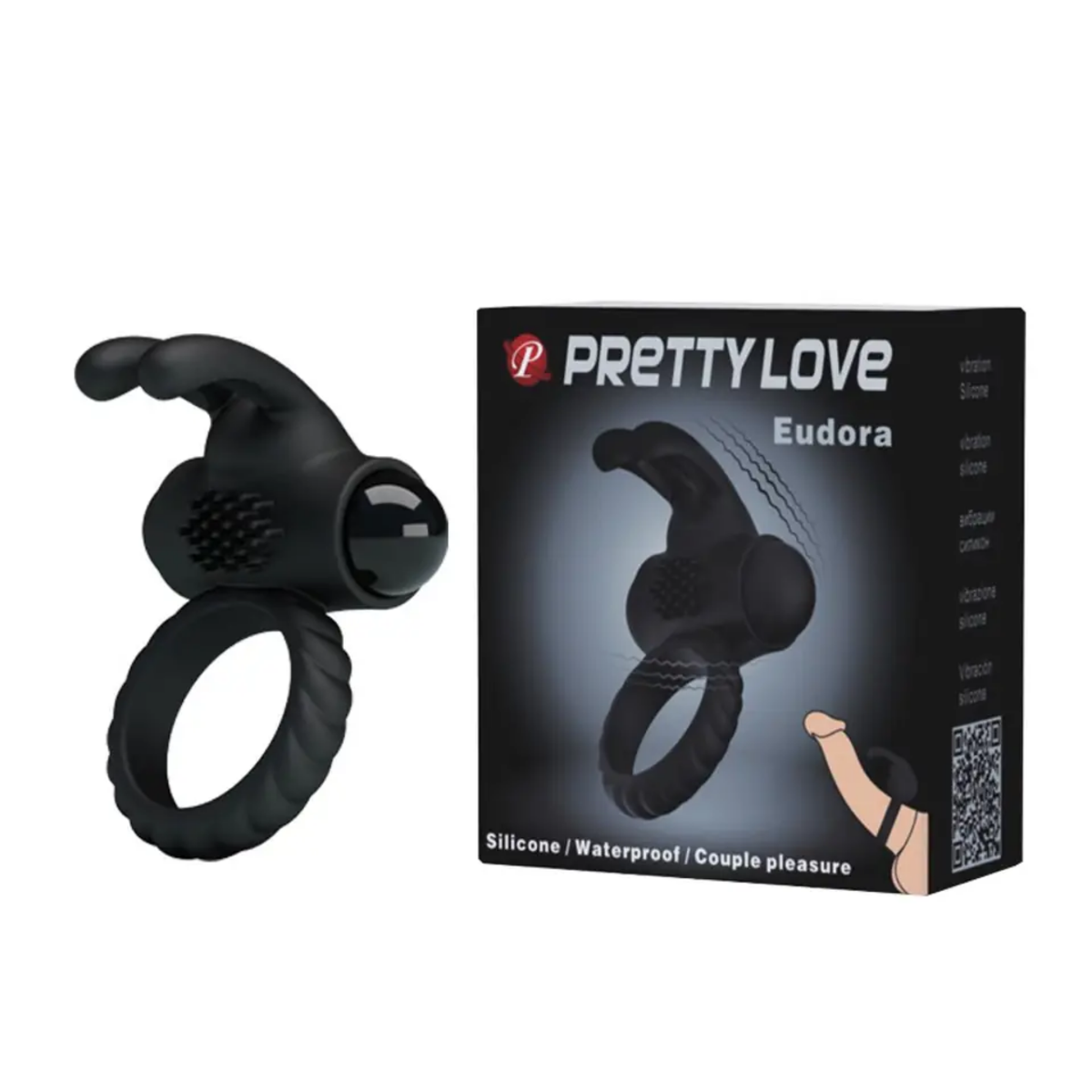 Pretty Love Eudora Vibrating C-Ring | WorldCondoms Imagen principal del producto