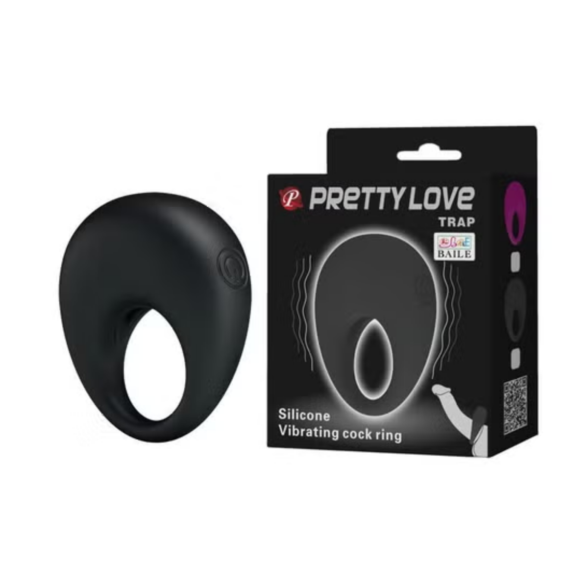 Pretty Love Trap Vibrating C-Ring | WorldCondoms Imagen principal del producto