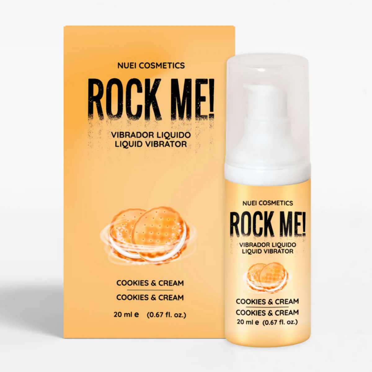 Rock Me Liquid Vibrator Cookies and Cream 0.67 fl.oz Imagen principal del producto