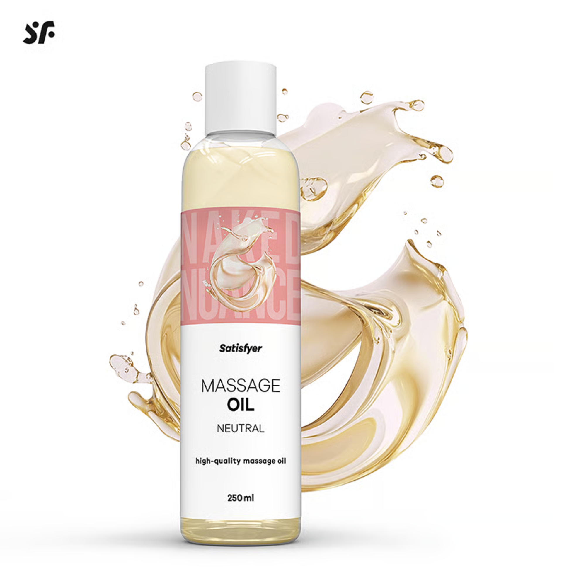 Satisfyer Aceite de masaje neutro 8.45 fl oz Imagen secundaria del producto