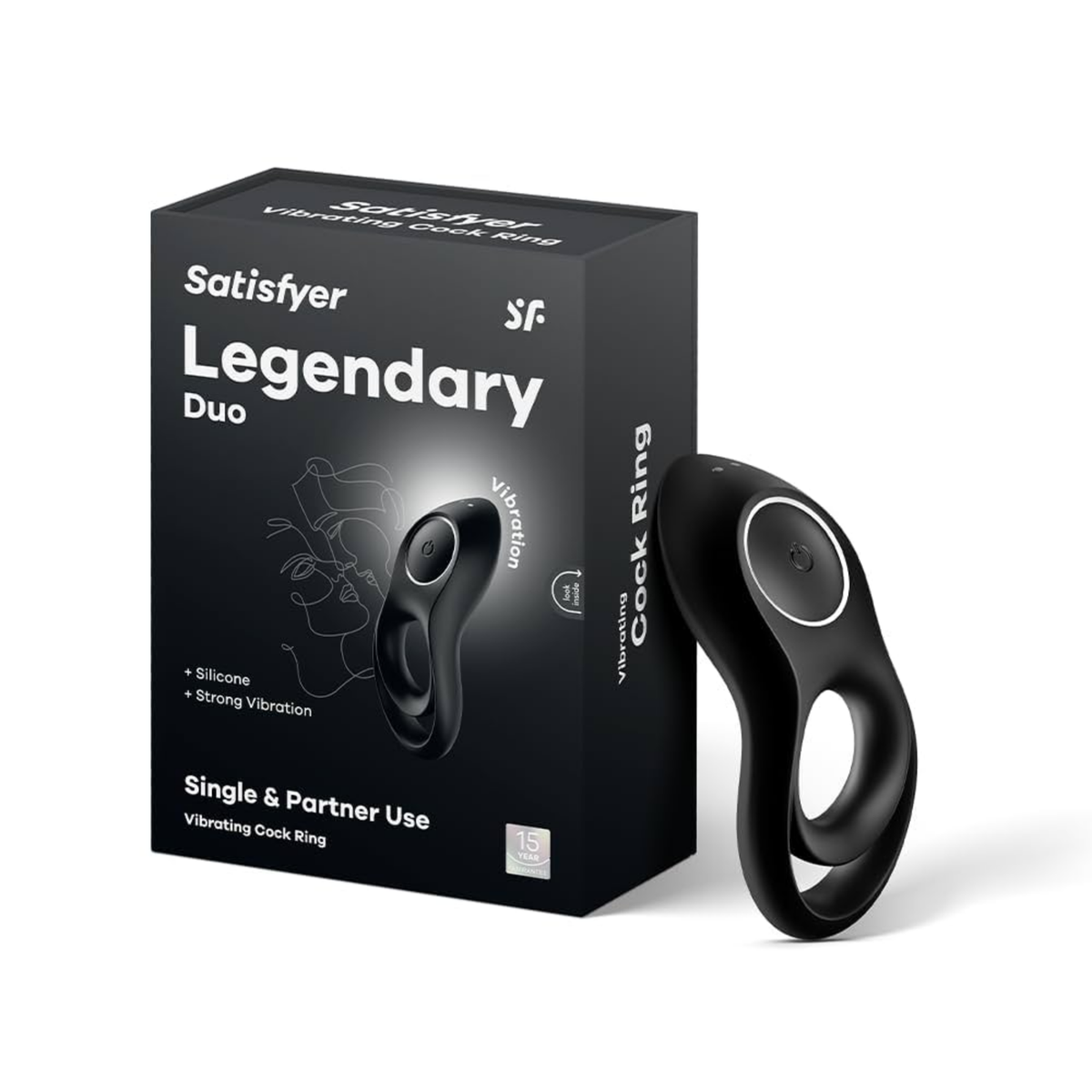 Satisfyer Legendary Duo C-Ring Black | WorldCondoms Imagen principal del producto
