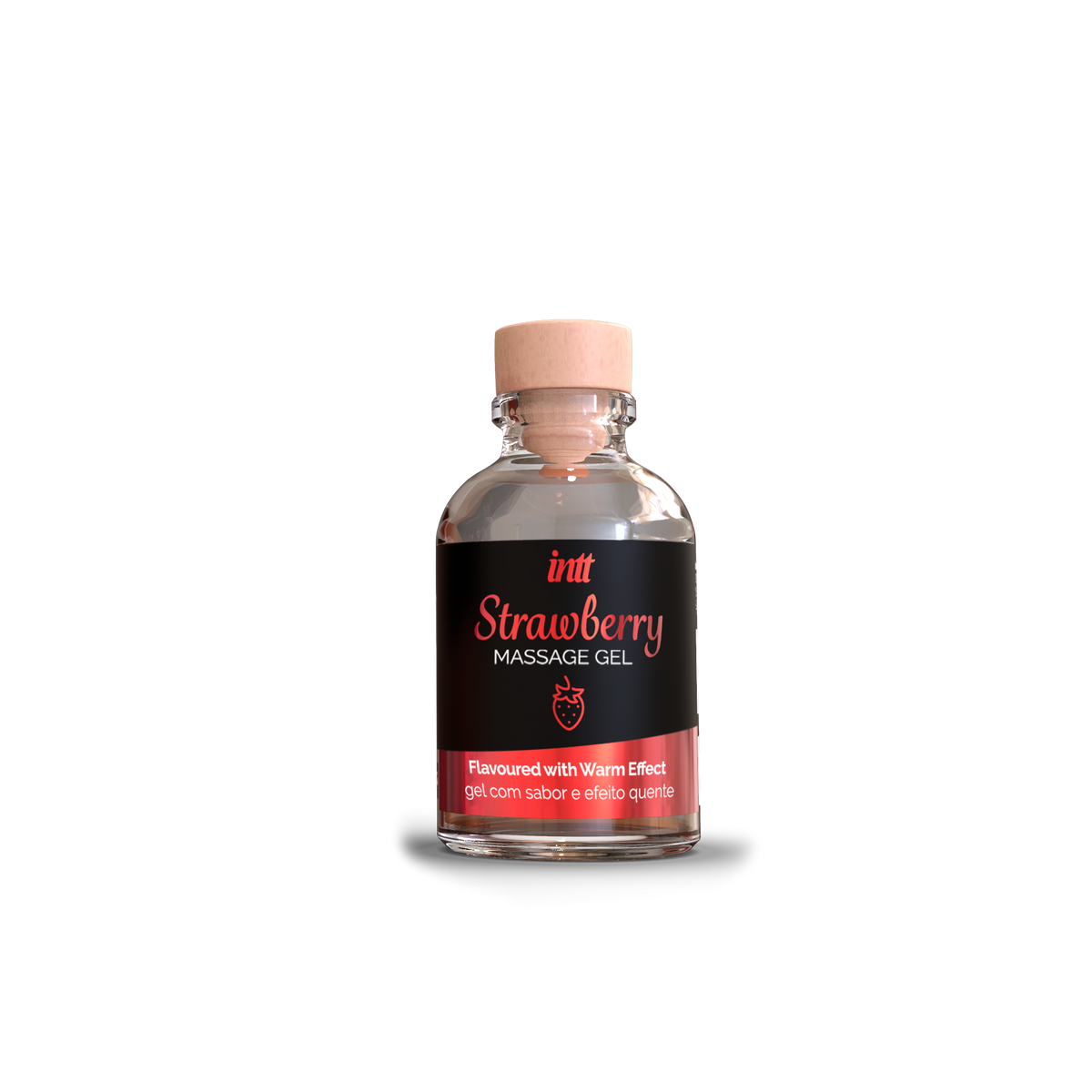 intt Strawberry Kissable Massage Gel 1 fl.oz