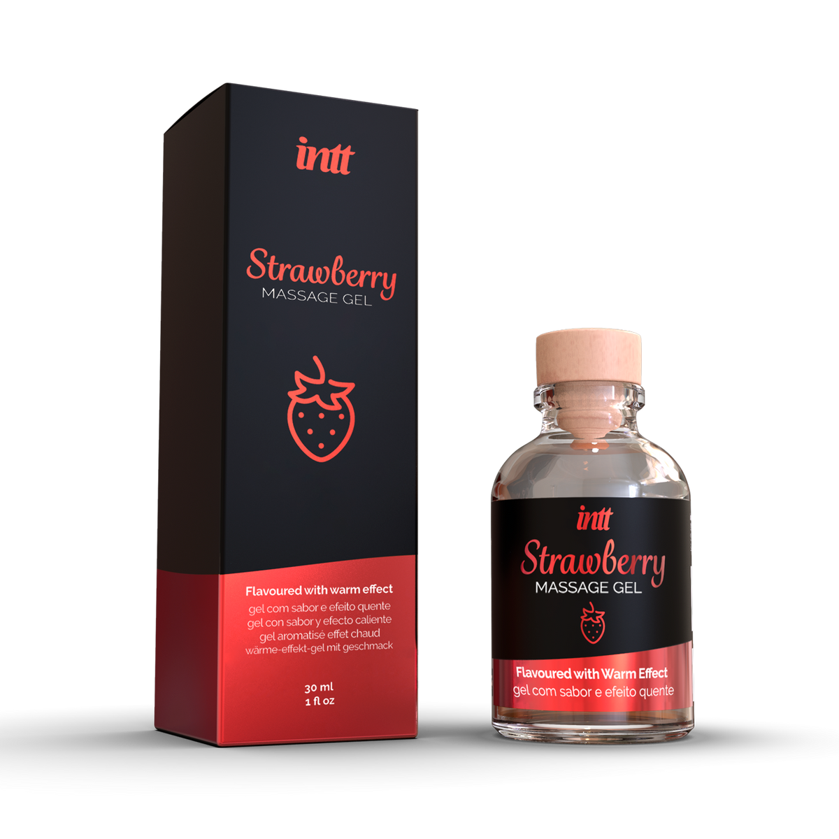 intt Strawberry Kissable Massage Gel 1 fl.oz Imagen principal del producto