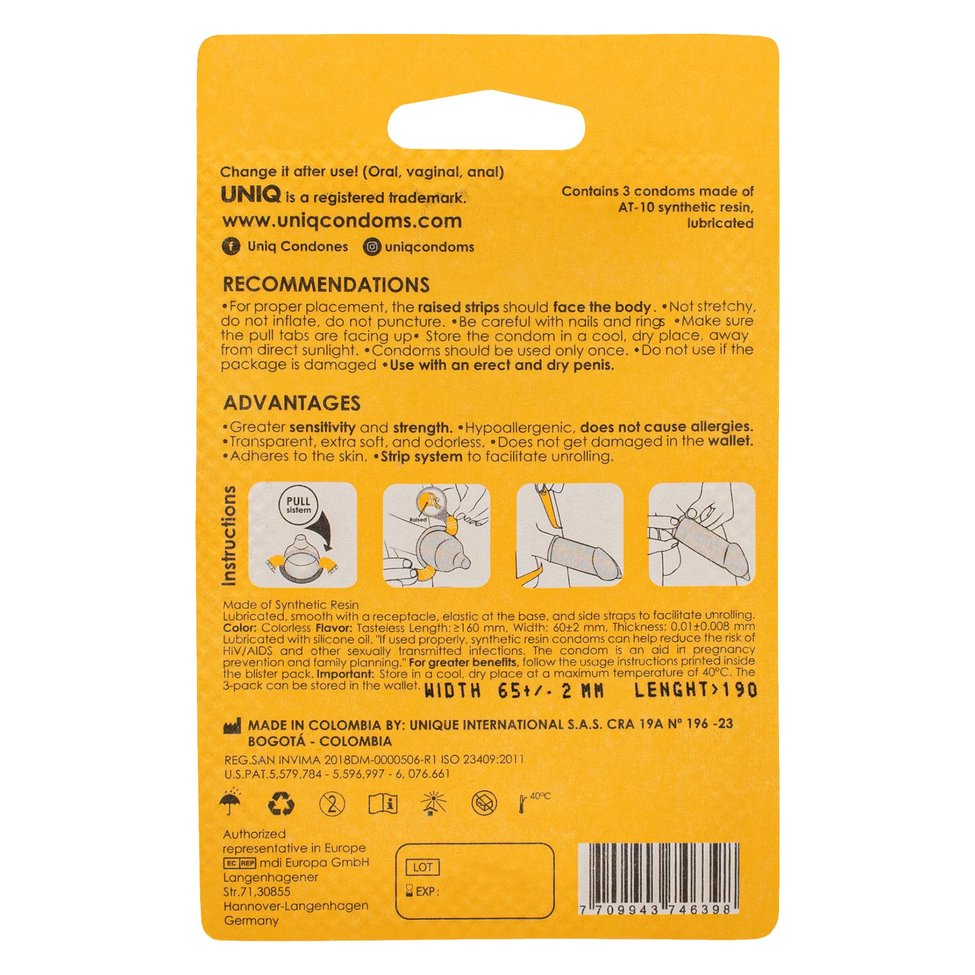 Caja de 3 Uniq Pull XL Imagen secundaria del producto