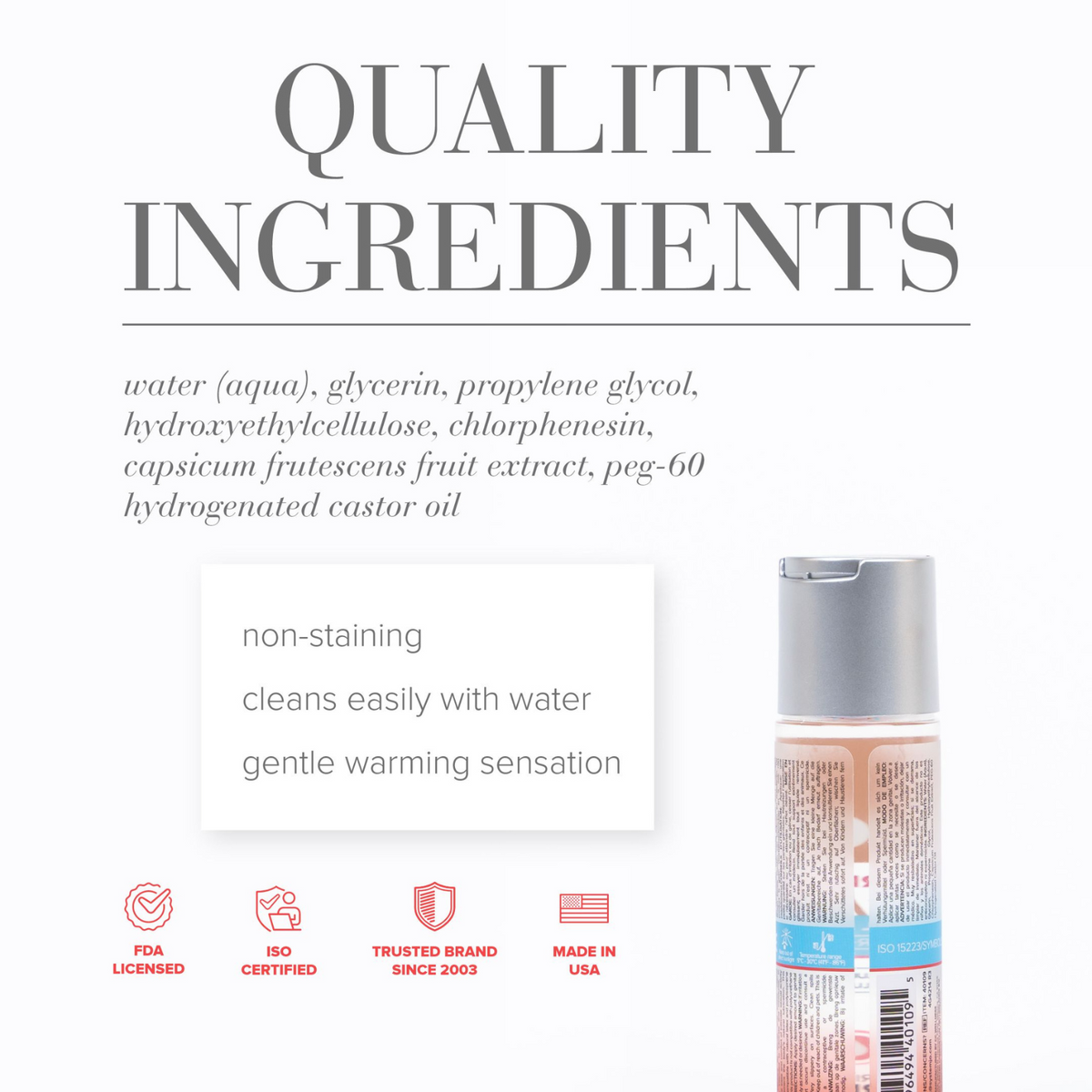System JO H2O Anal Warming - quality